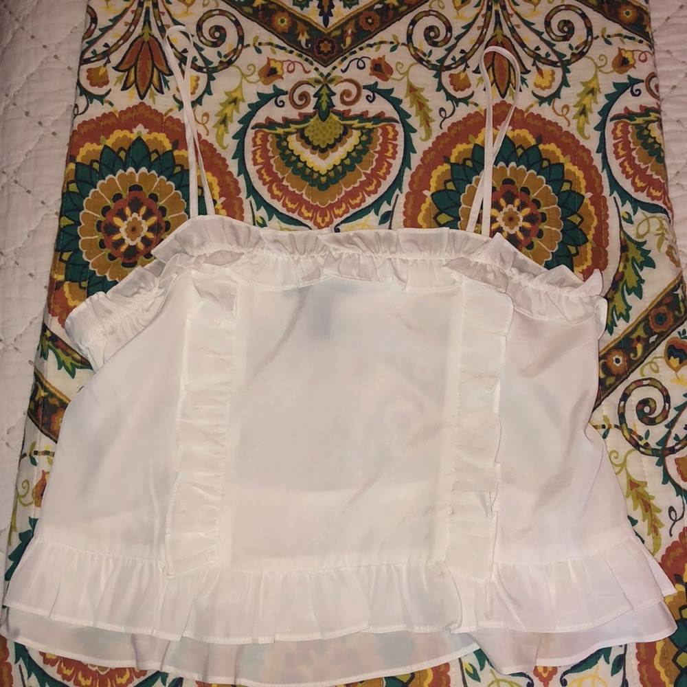 Sheer Ruffle Tank